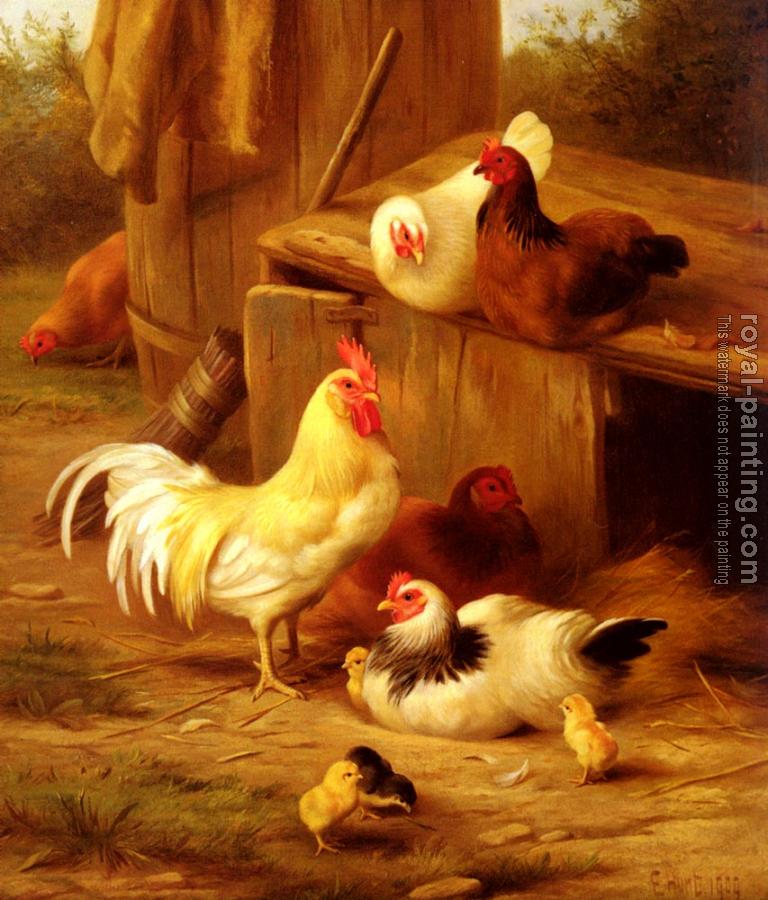 Edgar Hunt : Chickens And Chicks
